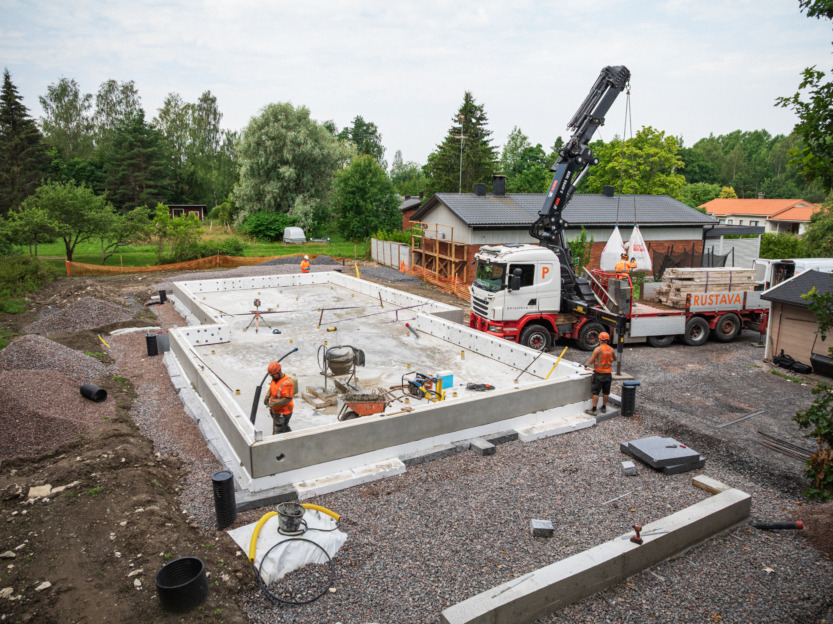 perustava rakentaminen perustus betoni